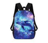 sinyumoney Sacs À Dos Imprimés En 3D Pour Enfants 17inch Blue Whale in Space Sac D'école Pour Enfants, Sac De Voyage, Sac À Livres Tendance, Grand Sac À Dos