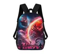 sinyumoney Sacs À Dos Imprimés En 3D Pour Enfants 17inch Cosmic Life form Sacs À Livres Garçon Fille Sac D'école Pour Enfants Sac À Dos Avec Grandes Poches Pour L'école
