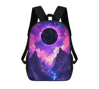 sinyumoney Sacs À Dos Imprimés En 3D Pour Enfants 17inch Cosmic Mountain Landscape Sac D'école Pour Enfants, Sac De Voyage, Sac À Livres Tendance, Grand Sac À Dos