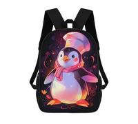 sinyumoney Sacs À Dos Imprimés En 3D Pour Enfants 17inch Cute Penguin Chef Sac D'école Pour Enfants, Sac De Voyage, Sac À Livres Tendance, Grand Sac À Dos