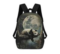 sinyumoney Sacs À Dos Imprimés En 3D Pour Enfants 17inch Cute Sleeping Panda Moon Sacs À Livres Garçon Fille Sac D'école Pour Enfants Sac À Dos Avec Grandes Poches Pour L'école