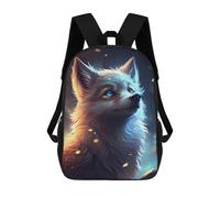 sinyumoney Sacs À Dos Imprimés En 3D Pour Enfants 17inch Cute Wolf Animal Cartoon Sac D'école Pour Enfants, Sac De Voyage, Sac À Livres Tendance, Grand Sac À Dos