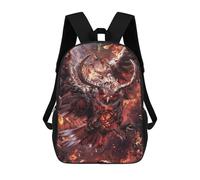sinyumoney Sacs À Dos Imprimés En 3D Pour Enfants 17inch Demonic Owl From Hell Sacs À Livres Garçon Fille Sac D'école Pour Enfants Sac À Dos Avec Grandes Poches Pour L'école