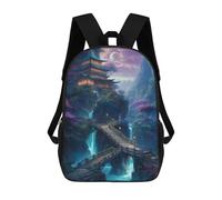 sinyumoney Sacs À Dos Imprimés En 3D Pour Enfants 17inch Fantasy Landscape 16 Sac D'école Pour Enfants, Sac De Voyage, Sac À Livres Tendance, Grand Sac À Dos