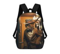 sinyumoney Sacs À Dos Imprimés En 3D Pour Enfants 17inch Funny Elegant Traveler Cat Sac D'école Pour Enfants, Sac De Voyage, Sac À Livres Tendance, Grand Sac À Dos