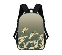 sinyumoney Sacs À Dos Imprimés En 3D Pour Enfants 17inch GOLDEN JAPANESE CRANES ORI Sac D'école Pour Enfants, Sac De Voyage, Sac À Livres Tendance, Grand Sac À Dos