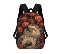 sinyumoney Sacs À Dos Imprimés En 3D Pour Enfants 17inch Hedgehog in Autumn Sacs À Livres Garçon Fille Sac D'école Pour Enfants Sac À Dos Avec Grandes Poches Pour L'école