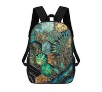 sinyumoney Sacs À Dos Imprimés En 3D Pour Enfants 17inch Hexagonal Harmony Kintsugi Art Sacs À Livres Garçon Fille Sac D'école Pour Enfants Sac À Dos Avec Grandes Poches Pour L'école