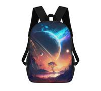 sinyumoney Sacs À Dos Imprimés En 3D Pour Enfants 17inch Mythical Forest Lake Space Sacs À Livres Garçon Fille Sac D'école Pour Enfants Sac À Dos Avec Grandes Poches Pour L'école