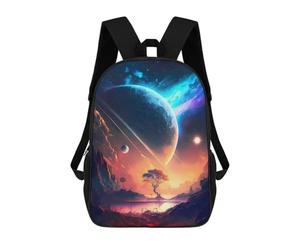 sinyumoney Sacs À Dos Imprimés En 3D Pour Enfants 17inch Mythical Forest Lake Space Sacs À Livres Garçon Fille Sac D'école Pour Enfants Sac À Dos Avec Grandes Poches Pour L'école