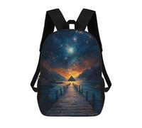 sinyumoney Sacs À Dos Imprimés En 3D Pour Enfants 17inch Pyramid Under Stars Sac D'école Pour Enfants, Sac De Voyage, Sac À Livres Tendance, Grand Sac À Dos