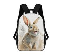 sinyumoney Sacs À Dos Imprimés En 3D Pour Enfants 17inch Rabbit Watersketch Drawing Sacs À Livres Garçon Fille Sac D'école Pour Enfants Sac À Dos Avec Grandes Poches Pour L'école