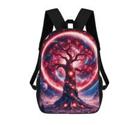 sinyumoney Sacs À Dos Imprimés En 3D Pour Enfants 17inch Red Fantasy Space Tree Sacs À Livres Garçon Fille Sac D'école Pour Enfants Sac À Dos Avec Grandes Poches Pour L'école
