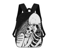sinyumoney Sacs À Dos Imprimés En 3D Pour Enfants 17inch Skeletal Embrace Love Beyond The Grave Sac D'école Pour Enfants, Sac De Voyage, Sac À Livres Tendance, Grand Sac À Dos