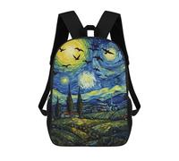 sinyumoney Sacs À Dos Imprimés En 3D Pour Enfants 17inch Starry Night with Birds Sac D'école Pour Enfants, Sac De Voyage, Sac À Livres Tendance, Grand Sac À Dos