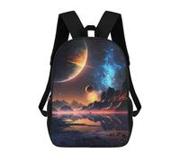 sinyumoney Sacs À Dos Imprimés En 3D Pour Enfants 17inch Sunset Over The Planets Sacs À Livres Garçon Fille Sac D'école Pour Enfants Sac À Dos Avec Grandes Poches Pour L'école