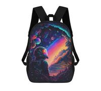 sinyumoney Sacs À Dos Imprimés En 3D Pour Enfants 17inch The Last Astronaut Sacs À Livres Garçon Fille Sac D'école Pour Enfants Sac À Dos Avec Grandes Poches Pour L'école