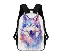 sinyumoney Sacs À Dos Imprimés En 3D Pour Enfants 17inch Watercolor Husky Painting Sac D'école Pour Enfants, Sac De Voyage, Sac À Livres Tendance, Grand Sac À Dos