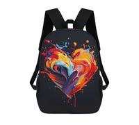 sinyumoney Sacs À Dos Imprimés En 3D Pour Enfants Abstract Heart Painting : Sac À Dos Scolaire Mignon Pour Garçons, Idéal Pour Les Activités De Plein Air Et Les Sorties Au Collège 17inch