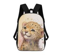sinyumoney Sacs À Dos Imprimés En 3D Pour Enfants Adorable Cheetah Cub Portrait : Sac À Dos Scolaire Mignon Pour Garçons, Idéal Pour Les Activités De Plein Air Et Les Sorties Au Collège 17inch