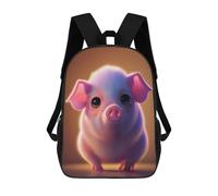 sinyumoney Sacs À Dos Imprimés En 3D Pour Enfants Adorable Piglet Illustration : Sac À Dos Scolaire Mignon Pour Garçons, Idéal Pour Les Activités De Plein Air Et Les Sorties Au Collège 17inch