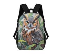 sinyumoney Sacs À Dos Imprimés En 3D Pour Enfants Amazon Rainforest Owl Sacs À Dos Scolaires Garçon Fille Avec Grandes Poches Pour Enfants 17inch