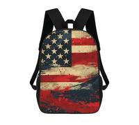 sinyumoney Sacs À Dos Imprimés En 3D Pour Enfants American Flag Abstract Art Sacs À Dos Scolaires Garçon Fille Avec Grandes Poches Pour Enfants 17inch