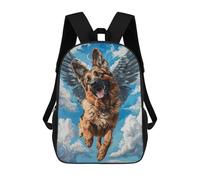 sinyumoney Sacs À Dos Imprimés En 3D Pour Enfants Angel Dog in Sky Sacs À Dos Tendance Et Décontractés, Sacs De Voyage Mignons, Sacs À Dos Décontractés Pour Garçons Et Filles