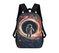 sinyumoney Sacs À Dos Imprimés En 3D Pour Enfants Astronaut in Space Tunnel Sacs À Dos Tendance Et Décontractés, Sacs De Voyage Mignons, Sacs À Dos Décontractés Pour Garçons Et Filles
