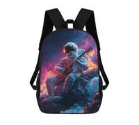 sinyumoney Sacs À Dos Imprimés En 3D Pour Enfants Astronaut Playing Guitar in Space-1 Sacs À Dos Tendance Et Décontractés, Sacs De Voyage Mignons, Sacs À Dos Décontractés Pour Garçons Et Filles