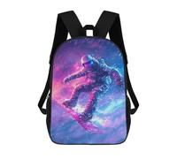 sinyumoney Sacs À Dos Imprimés En 3D Pour Enfants Astronaut Snowboarding in Space-3 Sacs À Dos Tendance Et Décontractés, Sacs De Voyage Mignons, Sacs À Dos Décontractés Pour Garçons Et Filles