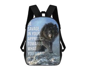 sinyumoney Sacs À Dos Imprimés En 3D Pour Enfants Be Savage Wolf Motivation Sacs À Dos Tendance Et Décontractés, Sacs De Voyage Mignons, Sacs À Dos Décontractés Pour Garçons Et Filles