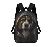 sinyumoney Sacs À Dos Imprimés En 3D Pour Enfants Beagle with A Hoodie : Sac À Dos Scolaire Mignon Pour Garçons, Idéal Pour Les Activités De Plein Air Et Les Sorties Au Collège 17inch