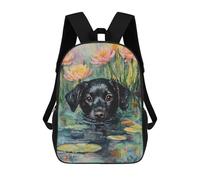 sinyumoney Sacs À Dos Imprimés En 3D Pour Enfants Black Labrador Retriever Painting-4 Sacs À Dos Scolaires Garçon Fille Avec Grandes Poches Pour Enfants 17inch