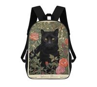 sinyumoney Sacs À Dos Imprimés En 3D Pour Enfants Black Panther Roses Morris Sacs À Dos Tendance Et Décontractés, Sacs De Voyage Mignons, Sacs À Dos Décontractés Pour Garçons Et Filles