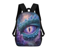 sinyumoney Sacs À Dos Imprimés En 3D Pour Enfants Blue Dragon Eye with Crystals Sacs À Dos Tendance Et Décontractés, Sacs De Voyage Mignons, Sacs À Dos Décontractés Pour Garçons Et Filles