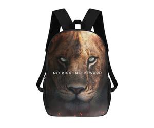 sinyumoney Sacs À Dos Imprimés En 3D Pour Enfants Bold Ambition No Risk, No Reward : Sac À Dos Scolaire Mignon Pour Garçons, Idéal Pour Les Activités De Plein Air Et Les Sorties Au Collège 17inch