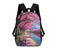 sinyumoney Sacs À Dos Imprimés En 3D Pour Enfants Cherry Blossom Pathway Scene-5 Sacs À Dos Tendance Et Décontractés, Sacs De Voyage Mignons, Sacs À Dos Décontractés Pour Garçons Et Filles