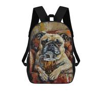 sinyumoney Sacs À Dos Imprimés En 3D Pour Enfants Chill Pug with Beer Mug Sacs À Dos Tendance Et Décontractés, Sacs De Voyage Mignons, Sacs À Dos Décontractés Pour Garçons Et Filles