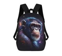 sinyumoney Sacs À Dos Imprimés En 3D Pour Enfants Chimpanzee Galaxy Portrait-2 Sacs À Dos Tendance Et Décontractés, Sacs De Voyage Mignons, Sacs À Dos Décontractés Pour Garçons Et Filles