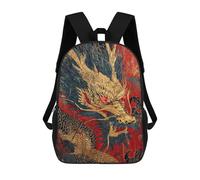 sinyumoney Sacs À Dos Imprimés En 3D Pour Enfants Chinese Dragon Art Print-2 Sacs À Dos Tendance Et Décontractés, Sacs De Voyage Mignons, Sacs À Dos Décontractés Pour Garçons Et Filles