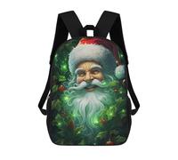sinyumoney Sacs À Dos Imprimés En 3D Pour Enfants Christmas Fantasy Santa's Enchanted Garden Sacs À Dos Scolaires Garçon Fille Avec Grandes Poches Pour Enfants 17inch
