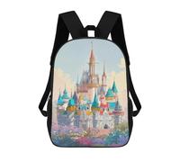 sinyumoney Sacs À Dos Imprimés En 3D Pour Enfants Cinderella Castle Fantasy Sacs À Dos Scolaires Garçon Fille Avec Grandes Poches Pour Enfants 17inch