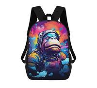 sinyumoney Sacs À Dos Imprimés En 3D Pour Enfants Colorful Astronaut Frog Art Print Sacs À Dos Tendance Et Décontractés, Sacs De Voyage Mignons, Sacs À Dos Décontractés Pour Garçons Et Filles