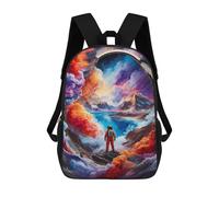sinyumoney Sacs À Dos Imprimés En 3D Pour Enfants Colorful Cloud Space Sacs À Dos Scolaires Garçon Fille Avec Grandes Poches Pour Enfants 17inch