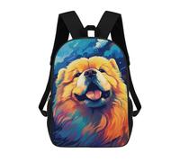 sinyumoney Sacs À Dos Imprimés En 3D Pour Enfants Colorful Dog Art Print -1 Sacs À Dos Tendance Et Décontractés, Sacs De Voyage Mignons, Sacs À Dos Décontractés Pour Garçons Et Filles