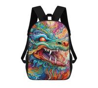 sinyumoney Sacs À Dos Imprimés En 3D Pour Enfants Colorful Dragon Artwork -7 Sacs À Dos Scolaires Garçon Fille Avec Grandes Poches Pour Enfants 17inch