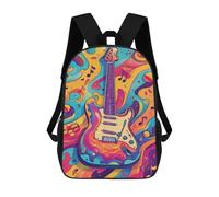 sinyumoney Sacs À Dos Imprimés En 3D Pour Enfants Colorful Electric Guitar Art Print Sacs À Dos Tendance Et Décontractés, Sacs De Voyage Mignons, Sacs À Dos Décontractés Pour Garçons Et Filles