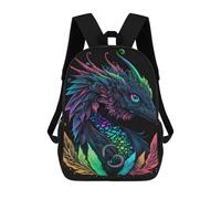 sinyumoney Sacs À Dos Imprimés En 3D Pour Enfants Colorful Fantasy Dragon Art Print-2 Sacs À Dos Tendance Et Décontractés, Sacs De Voyage Mignons, Sacs À Dos Décontractés Pour Garçons Et Filles