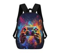 sinyumoney Sacs À Dos Imprimés En 3D Pour Enfants Colorful Gaming Controller Artwork -2 Sacs À Dos Scolaires Garçon Fille Avec Grandes Poches Pour Enfants 17inch